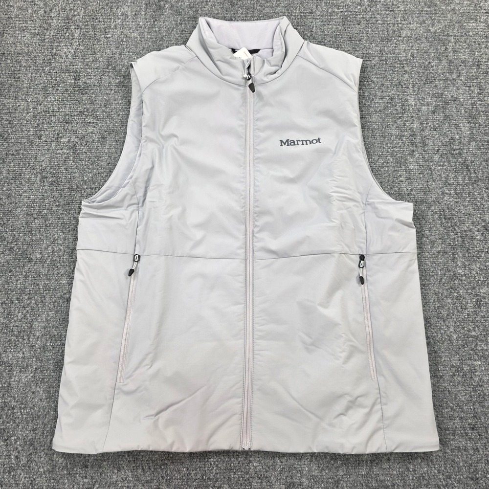 Marmot Novus LT Vest Mens Small Lightweight Puffer Sleeveless‎ Jacket Grey